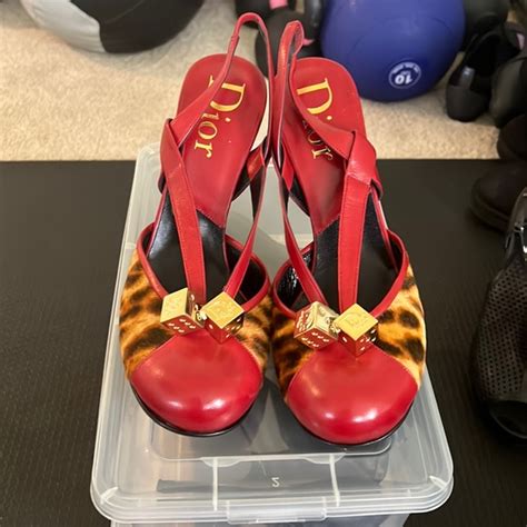 dior dice heels